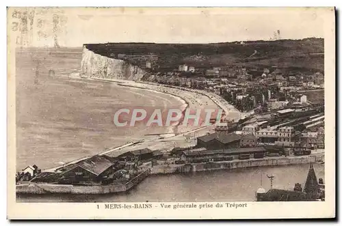 Cartes postales Mers les Bains Vue Generale Prise du Treport