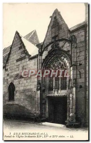 Cartes postales L&#39Ile Bouchard Portail de l&#39eglise St Maurice