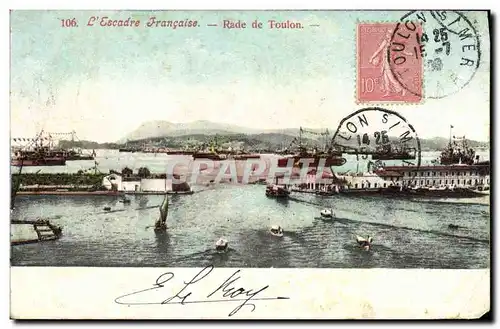Cartes postales Toulon L'Escadre Francaise