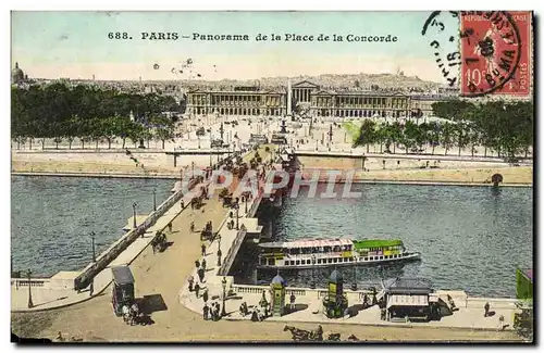 Cartes postales Paris Panorama de la Place de la Concorde