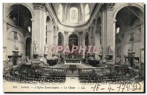 Ansichtskarte AK Paris L&#39Eglise Saint Sulpice Le choeur