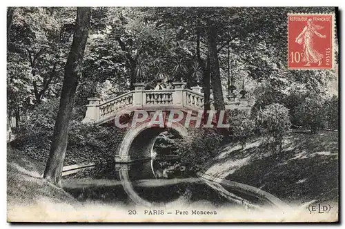 Cartes postales Paris Parc Monceau