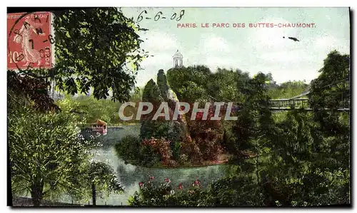 Cartes postales Paris Le parc des Buttes Chaumont