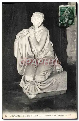 Cartes postales L&#39Abbaye De Saint Denis Statue de la douleur