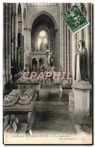 Cartes postales L&#39Abbaye De Saint Denis Les tombeaux Vue d&#39ensemble