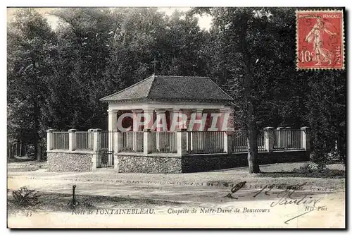 Cartes postales Foret de Fontainebleau Chapelle de Notre Dame de Bousecours