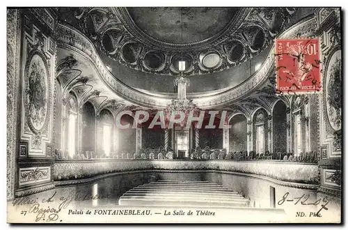 Cartes postales Palais de Fontainebleau La Salle de Theatre