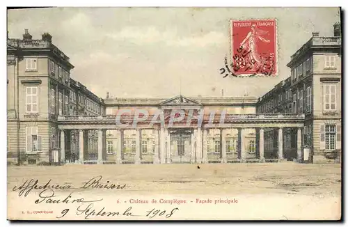 Ansichtskarte AK Chateau de Compiegne Facade Principale