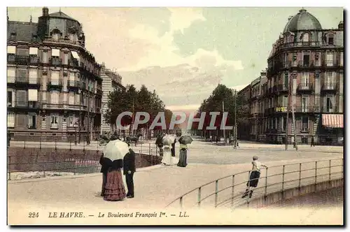 Cartes postales Le Havre Le Boulevard Francois 1er