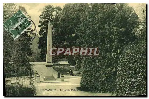 Ansichtskarte AK Coutances Le Jardin Public