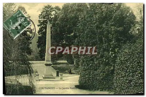 Cartes postales Coutances Le Jardin Public