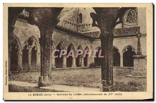 Cartes postales La Romieu Interieur du Cloitre