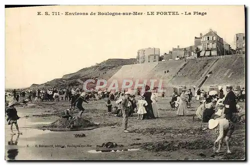 Cartes postales Le Portel La Plage Environs de Boulogne Sur Mer la plage
