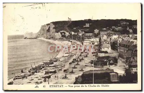 Ansichtskarte AK Etretat Vue Prise de la Cloche du Diable