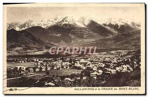 Cartes postales Sallanches et la Chaine du Mont Blanc