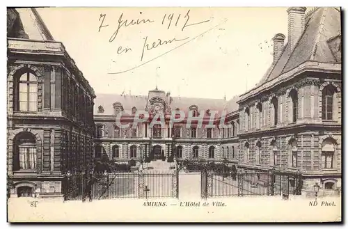 Cartes postales Amiens L'Hotel de Ville