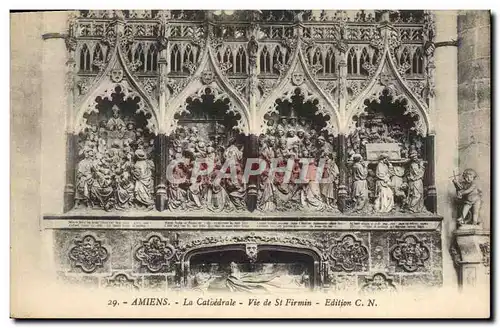 Cartes postales Amiens La Cathedrale Vie de St Firmin