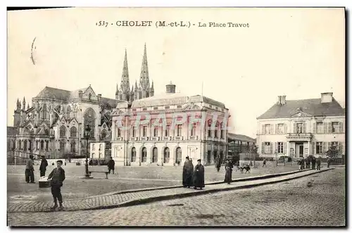 Cartes postales Cholet La Place Travot