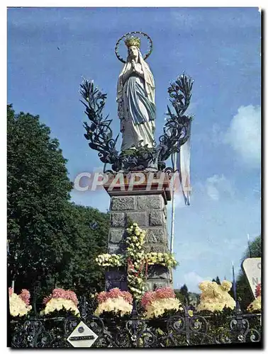 Moderne Karte Lourdes Notre Dame Vierge Couronnee