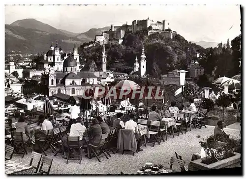 Cartes postales moderne Salzburg gesehen von den Terrassen des Grand Cafe Winkler