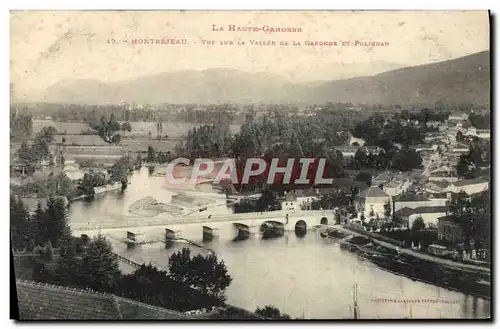 Cartes postales Montrejeau Vue Sur la Vallee De La Garonne et Polignan