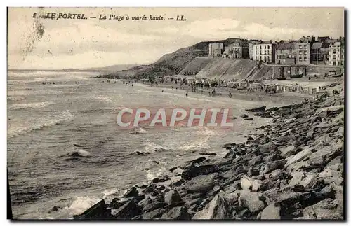 Cartes postales Le Portel La Plage a Maree Haute