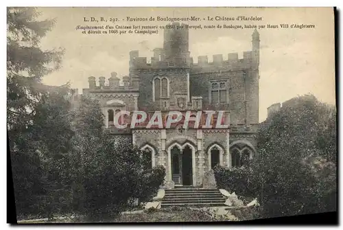 Cartes postales Environs de Boulogne sur Mer La chateau d&#39Hardelot