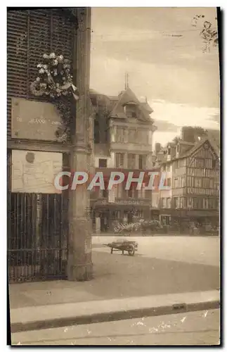 Ansichtskarte AK Rouen L&#39endroit ou fut brulee Jeanne d&#39Arc