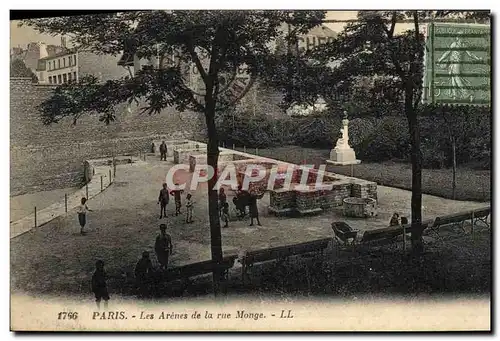 Cartes postales Paris Les Arenes de la Rue Monge Enfants