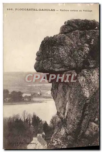 Ansichtskarte AK Plougastel Daoulas Rochers Curieur du Passage