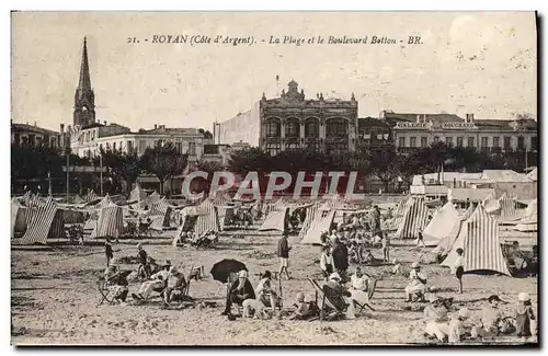 Cartes postales Royan La Plage Boulevard Betton