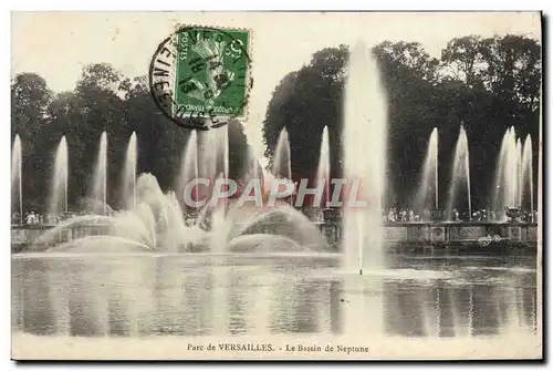 Cartes postales Parc de Versailles Le Bassin de Neptune