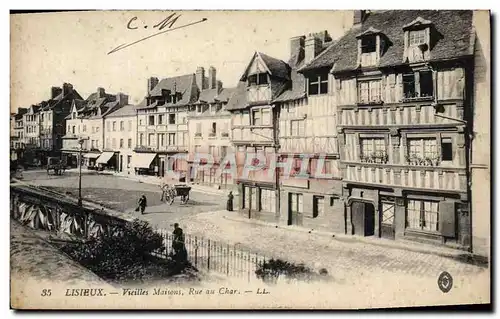 Ansichtskarte AK Lisieux Vieilles Maisons Rue au Char