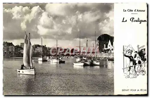 Cartes postales moderne Le Pouliguen Depart pour la peche Bateaux