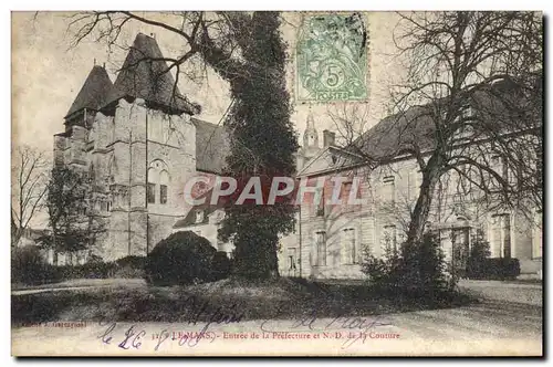 Cartes postales Le Mans Entree de la Prefecture et ND de la Couture