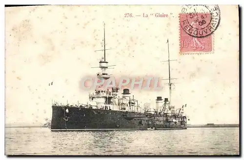 Cartes postales La Gloire Bateau Guerre