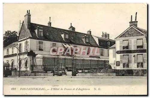 Cartes postales Fontainebleau L&#39Hotel de France et d&#39Angleterre