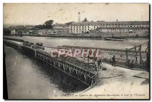 Ansichtskarte AK Lorient Caserne des Apprentis mecaniciens et bout de l&#39estacade