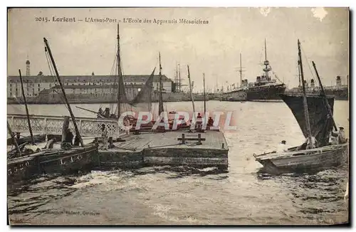 Ansichtskarte AK Lorient L&#39Avant Port L&#39Ecole des Apprentis Mecaniciens Bateaux