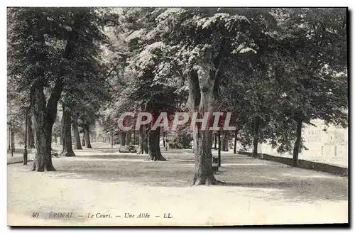 Cartes postales Epinal Le Cours Une Allee