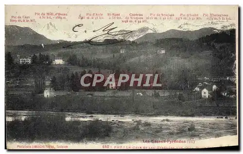 Cartes postales Pau Le Gave Et Les Pyrenees