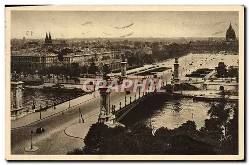 Ansichtskarte AK Paris En Flanant Le pont Alexandre III et l&#39esplanade des Invalides