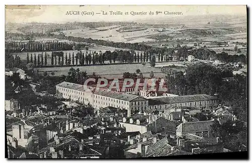 Cartes postales Auch La Treille et Quartier du 9eme Chasseur Militaria