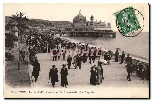 Cartes postales Nice La Jete Promenade et la Promenade des Anglais