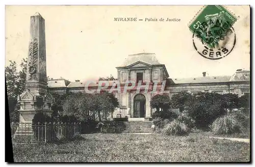 Cartes postales Mirande Palais de Justice
