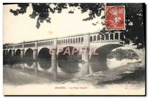 Ansichtskarte AK Beziers Le Pont Canal