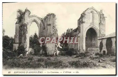 Ansichtskarte AK Environs D&#39Angouleme La Couronne L&#39abbaye