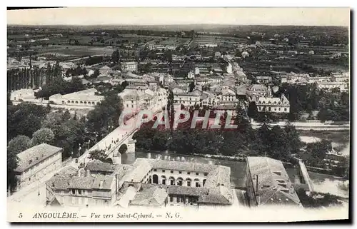 Cartes postales Angouleme Vue Vers Saint Cybard
