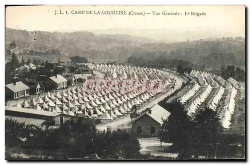 Cartes postales Camp De La Courtine Vue Generale Militaria