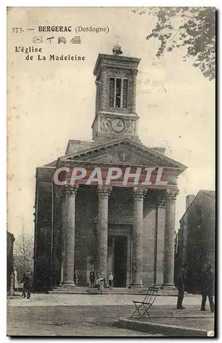 Cartes postales Bergerac L&#39Eglise de la Madeleine Cachet Depot Infanterie Militaria